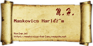 Maskovics Harlám névjegykártya